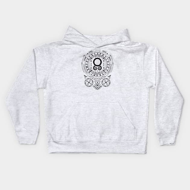 The Troll Cross | Norse Pagan Symbol Kids Hoodie by CelestialStudio